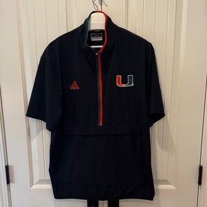 Adidas Miami Hurricanes Black Pullover
